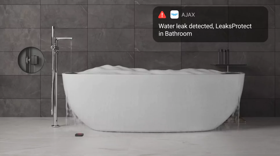 Ajax Water Leak Prevention Bath