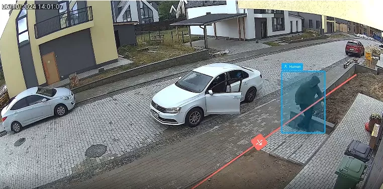 Ajax Line Crossing Detection