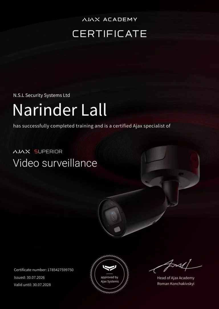 Ajax Superior Video Certificate